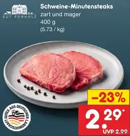 Netto Marken-Discount Schweine-Minutensteaks zart und mager Angebot