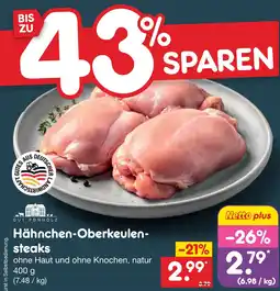 Netto Marken-Discount Hähnchen-Oberkeulen-steaks Angebot