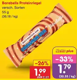 Netto Marken-Discount Barebells Proteinriegel Angebot
