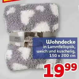 CENTERSHOP Wohndecke in Lammfelloptik Angebot