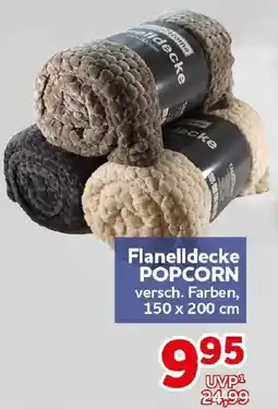 CENTERSHOP Flanelldecke POPCORN Angebot