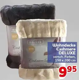 CENTERSHOP Wohndecke Cashmere DELUXE Angebot