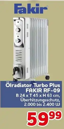 CENTERSHOP Ölradiator Turbo Plus FAKIR RF-09 Angebot