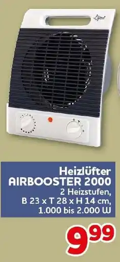 CENTERSHOP Heizlüfter AIRBOOSTER 2000 Angebot