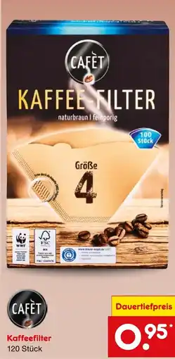 Netto Marken-Discount CAFÉT Kaffee-Filter Angebot