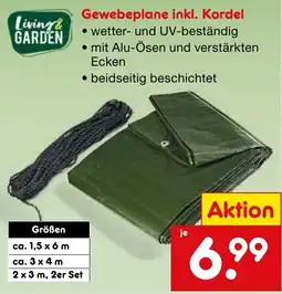 Netto Marken-Discount Gewebeplane inkl. Kordel Angebot