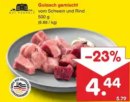 Netto Marken-Discount Gulasch gemischt vom Schwein und Rind Angebot