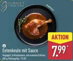 Aldi Nord GOURMET Entenkeule mit Sauce Angebot