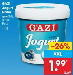 Netto Marken-Discount GAZI Jogurt Natur Angebot