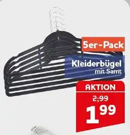 CENTERSHOP Kleiderbügel mit Samt Angebot