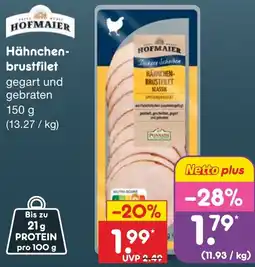 Netto Marken-Discount Hofmaier Hähnchen-Brustfilet Angebot