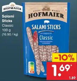 Netto Marken-Discount HOFMAIER SALAMI STICKS Classic Angebot