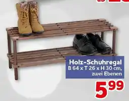 CENTERSHOP Holz-Schuhregal Angebot