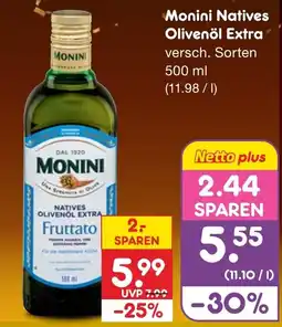 Netto Marken-Discount Monini Natives Olivenöl Extra Angebot