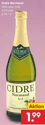 Netto Marken-Discount CIDRE Normand herb Angebot