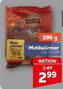 CENTERSHOP Bird's Best Mehlwürmer Angebot