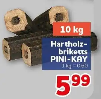 CENTERSHOP Hartholzbriketts PINI-KAY Angebot