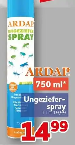 CENTERSHOP ARDAP Ungeziefer-Spray Angebot