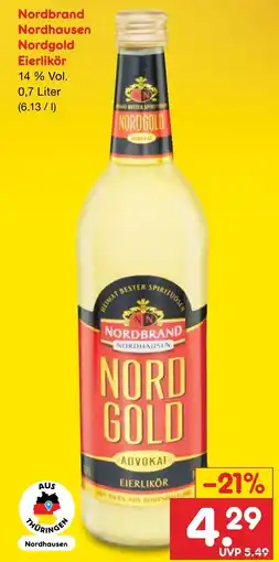 Netto Marken-Discount Nordbrand Nordgold Eierlikör Angebot
