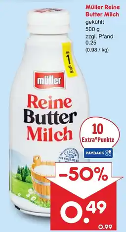 Netto Marken-Discount müller Reine Butter Milch Angebot