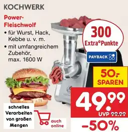 Netto Marken-Discount Kochwerk Power-Fleischwolf Angebot