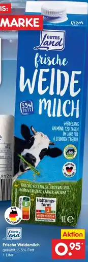 Netto Marken-Discount Gutes Land frische Weidemilch Angebot