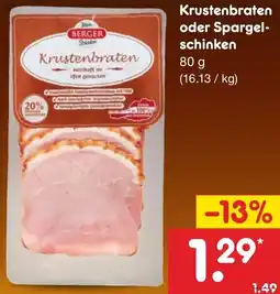 Netto Marken-Discount BERGER Krustenbraten Angebot