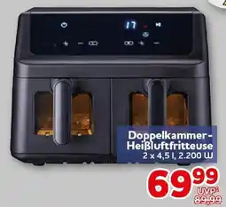 CENTERSHOP Doppelkammer-Heißluftfritteuse Angebot