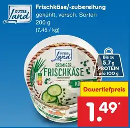 Netto Marken-Discount GUTES Land Frischkäse Angebot
