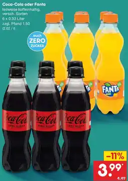 Netto Marken-Discount Coca-Cola oder Fanta Angebot