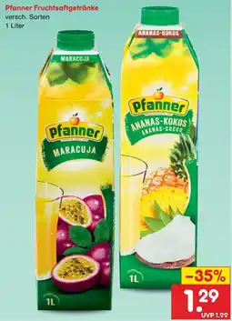 Netto Marken-Discount Pfanner Fruchtsaftgetränke Angebot