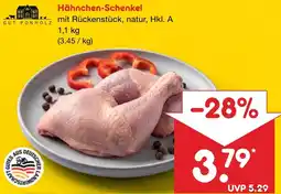Netto Marken-Discount Hähnchen-Schenkel mit Rückenstück, natur, Hkl. A Angebot