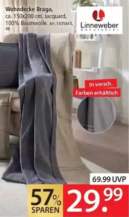 Zurbrüggen Wohndecke Braga Linneweber Angebot