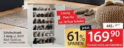 Zurbrüggen Xora Schuhschrank 2-türig Angebot