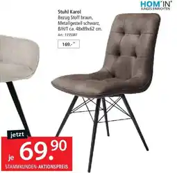 Zurbrüggen HOM IN Stuhl Karol Angebot