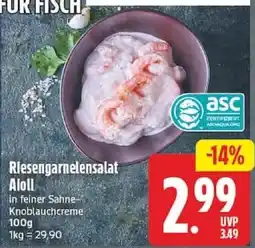 Edeka Riesengarnelen salat Aioli Angebot