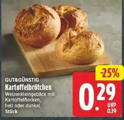 Edeka GUT&GÜNSTIG Kartoffelbrötchen Angebot
