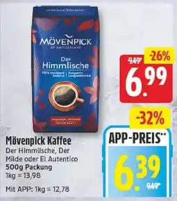 Edeka Mövenpick Kaffee Der Himmmlische Angebot