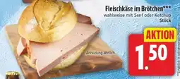 Edeka Fleischkäse im Brötchen Angebot