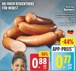 Edeka Bauerngut Bockwurst Angebot
