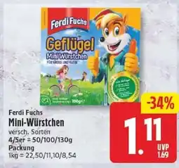 Edeka Ferdi Fuchs Mini-Würstchen Angebot