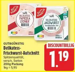 Edeka Delikatess-Frischwurst-Aufschnitt Angebot