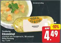 Edeka Tischfertig Erbseneintopf Angebot