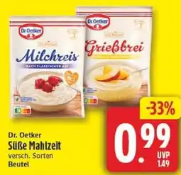 Edeka Dr. Oetker Süße Mahlzeit Angebot