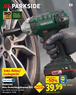 Lidl PARKSIDE Akku-Drehschlagschrauber 20 V Angebot