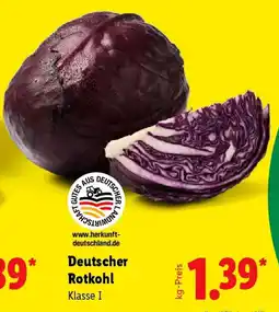 Lidl Deutscher Rotkohl Angebot