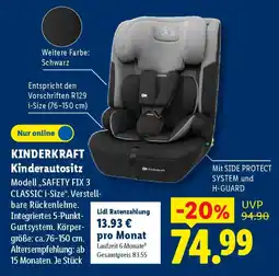 Lidl KINDERKRAFT Kinderautositz Angebot