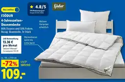 Lidl FJÖDUR 4-Jahreszeiten-Daunendecke Angebot
