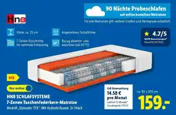 Lidl HN8 SCHLAFSYSTEME 7-Zonen Taschenfederkern-Matratze Angebot
