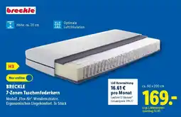 Lidl BRECKLE 7-Zonen Taschenfederkern Angebot